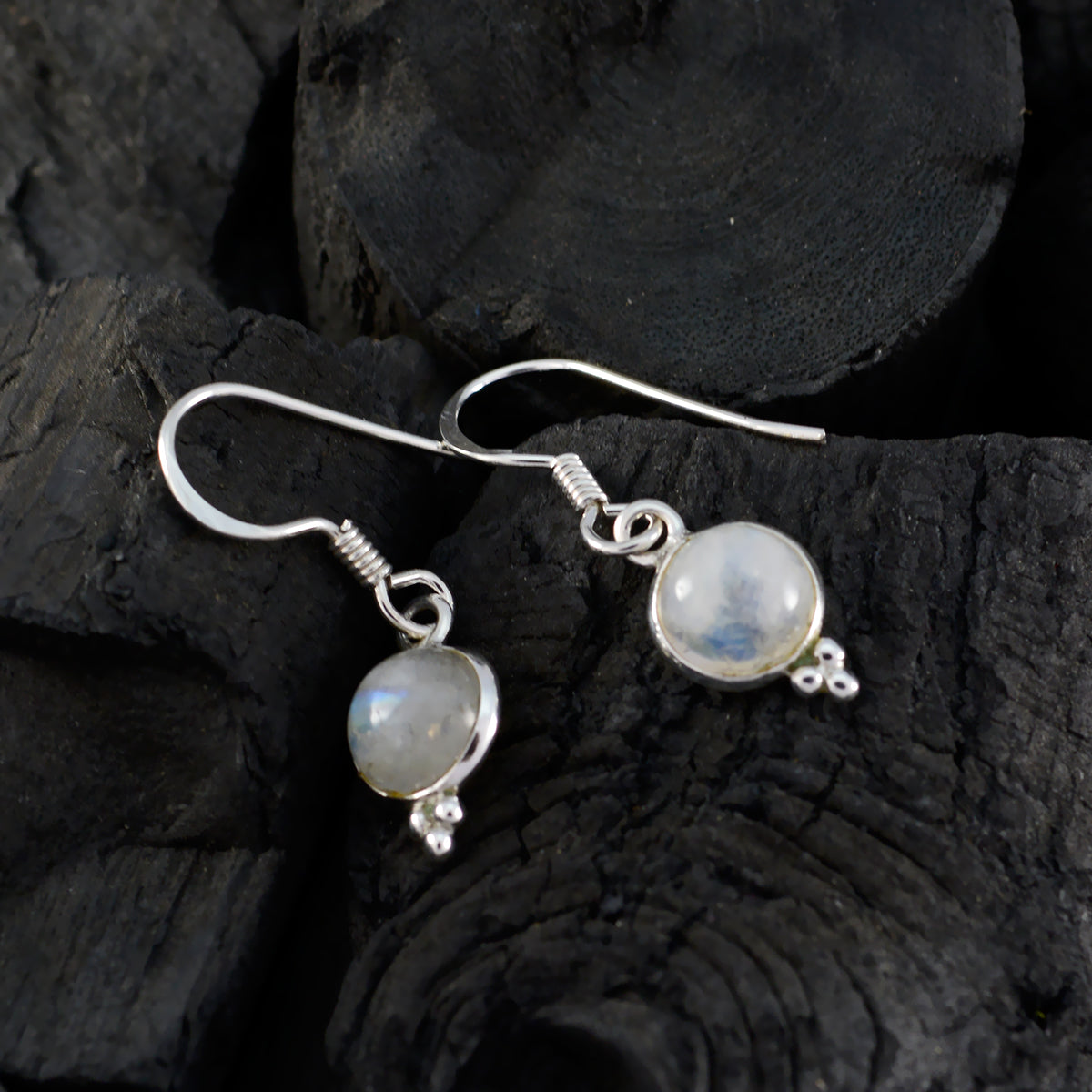 Rainbow-Moonstone-Egyptian-Mei-multiple-Dangle-White-Sterling-Silver-Earring