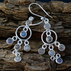 Rainbow-Moonstone-Japanese-Nari-multiple-Dangle-White-925-Silver-Earring