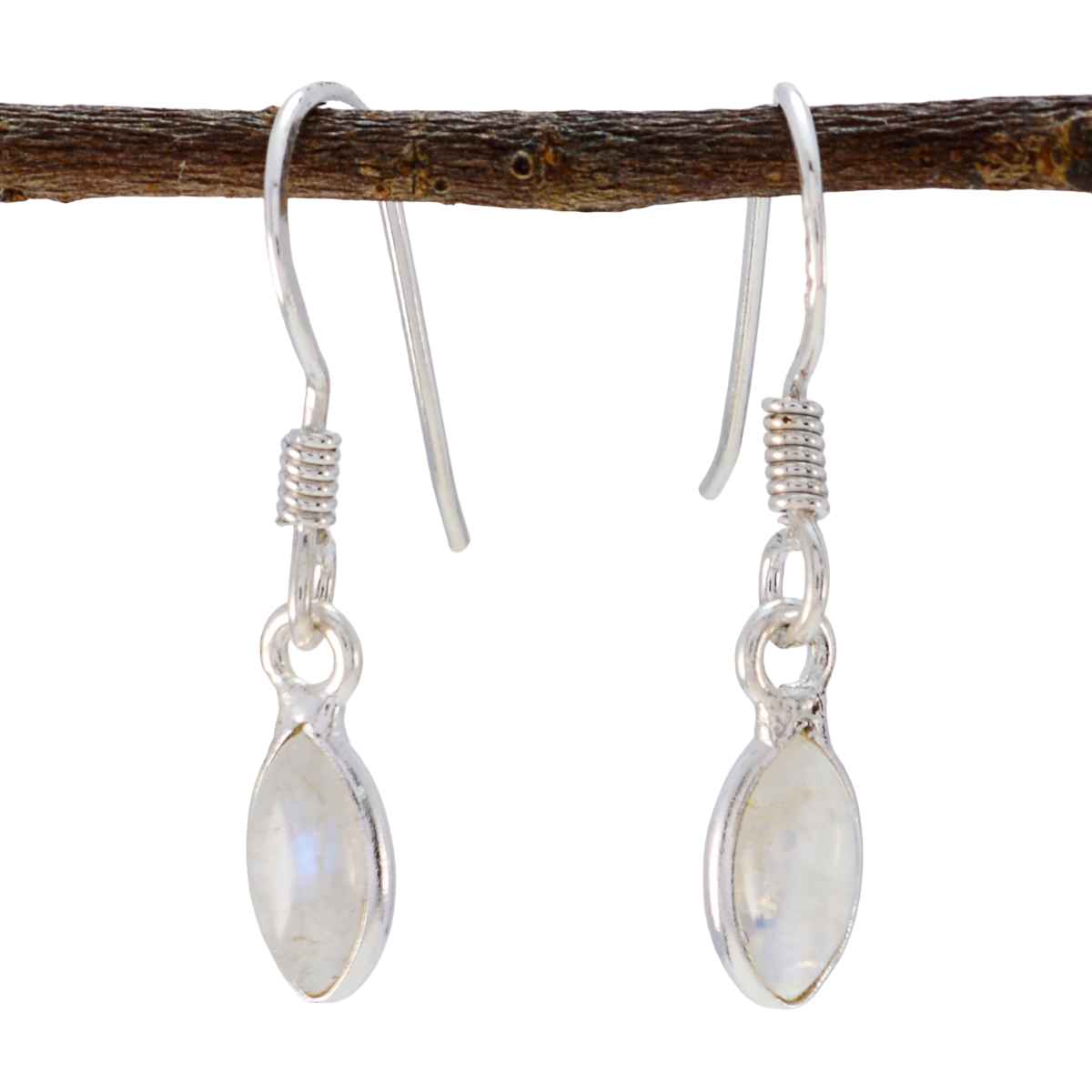 Rainbow-Moonstone-Italian-Sakura-multiple-Dangle-White-Sterling-Silver-Earring メイン画像