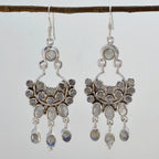 Rainbow-Moonstone-Middle-Eastern-Seo-yeon-multiple-Dangle-White-Silver-Earring