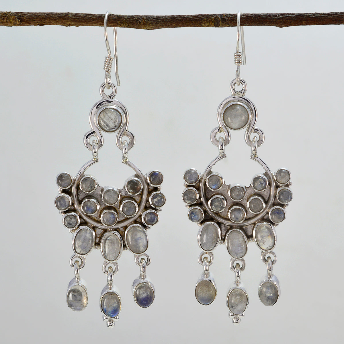 Rainbow-Moonstone-Middle-Eastern-Seo-yeon-multiple-Dangle-White-Silver-Earring