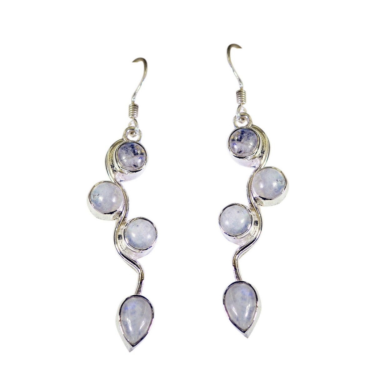 Rainbow-Moonstone-Latin-American-Emi-multiple-Dangle-White-Sterling-Silver-Earring