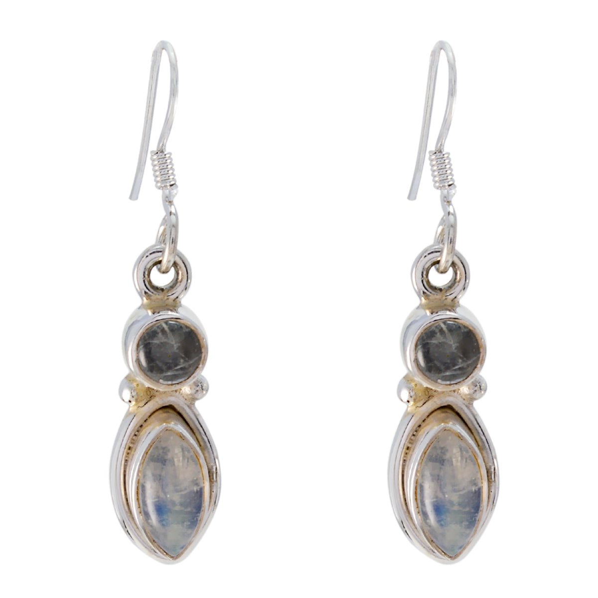 Rainbow-Moonstone-Spanish-Xiu-multiple-Dangle-White-925-Sterling-Silver-Earring