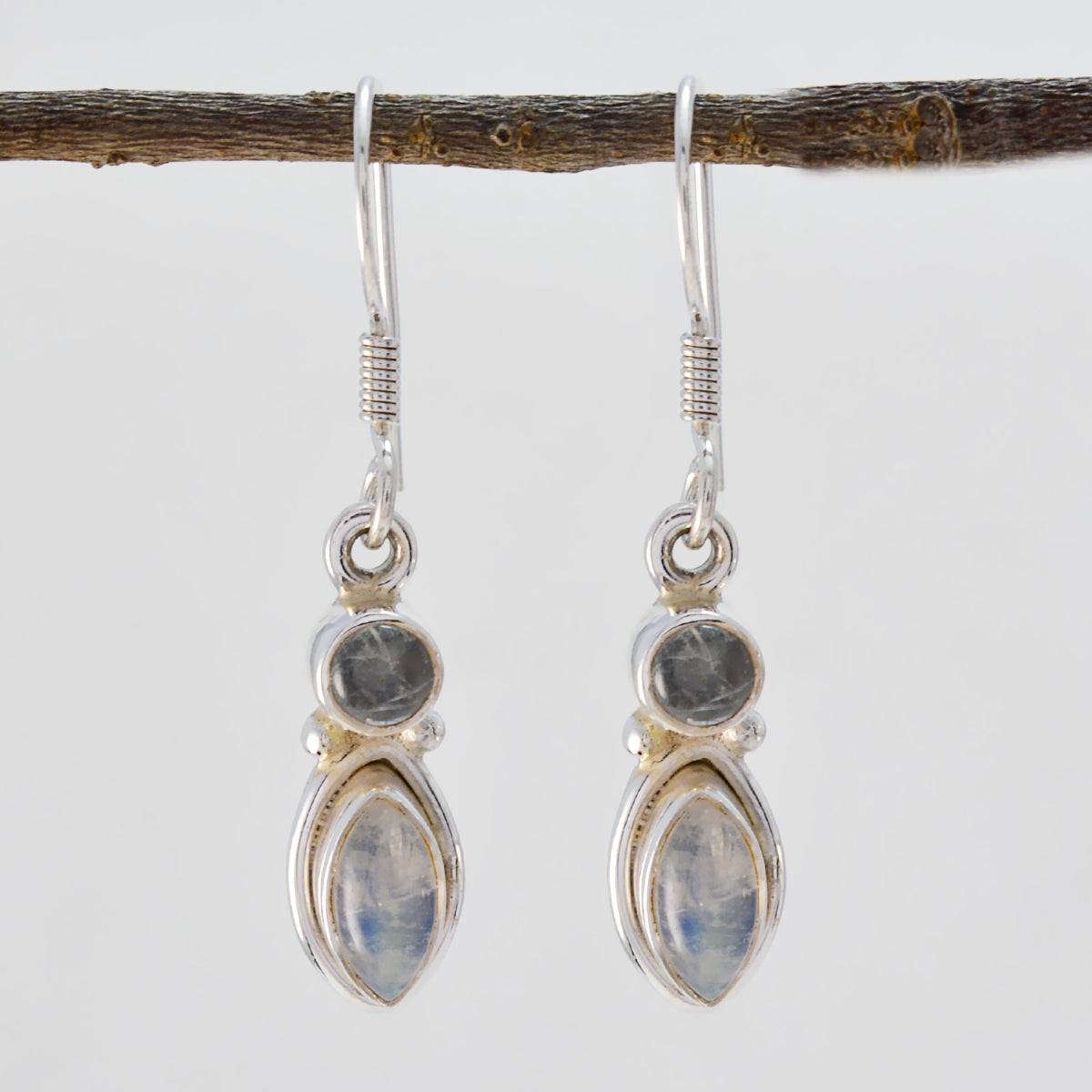 Rainbow-Moonstone-Spanish-Xiu-multiple-Dangle-White-925-Sterling-Silver-Earring