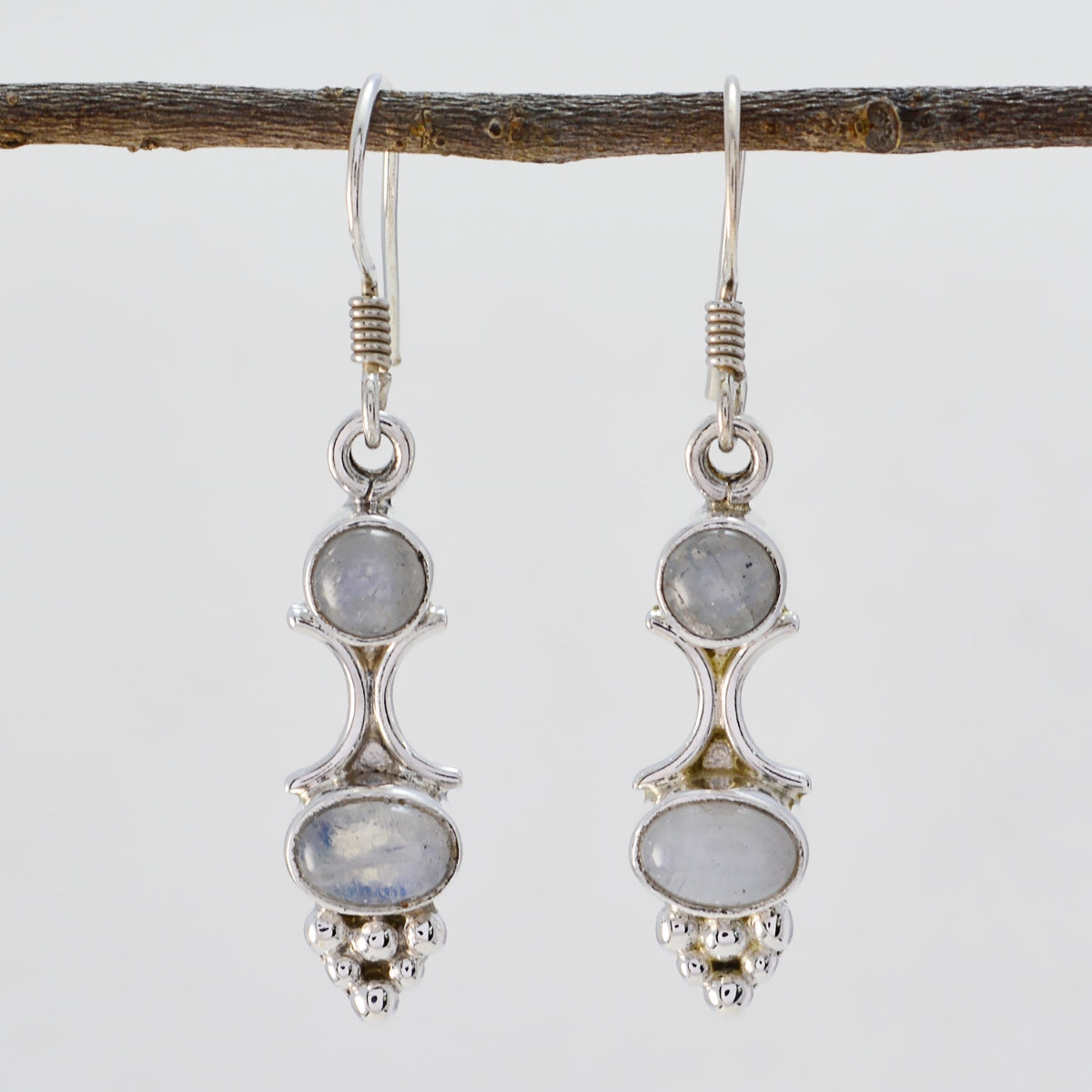 Rainbow-Moonstone-Latin-American-Yan-multiple-Dangle-White-Sterling-Silver-Earring