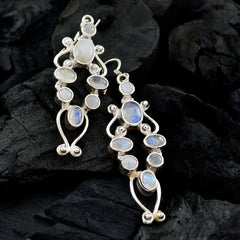 Rainbow-Moonstone-French-Ying-multiple-Dangle-White-92.5-Silver-Earring