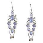 Rainbow-Moonstone-French-Ying-multiple-Dangle-White-92.5-Silver-Earring
