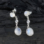 Rainbow-Moonstone-German-Yuki-multiple-Stud-White-925-Silver-Earring