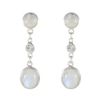 Rainbow-Moonstone-German-Yuki-multiple-Stud-White-925-Silver-Earring