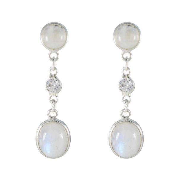 Rainbow-Moonstone-German-Yuki-multiple-Stud-White-925-Silver-Earring