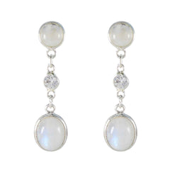 Rainbow-Moonstone-German-Yuki-multiple-Stud-White-925-Silver-Earring