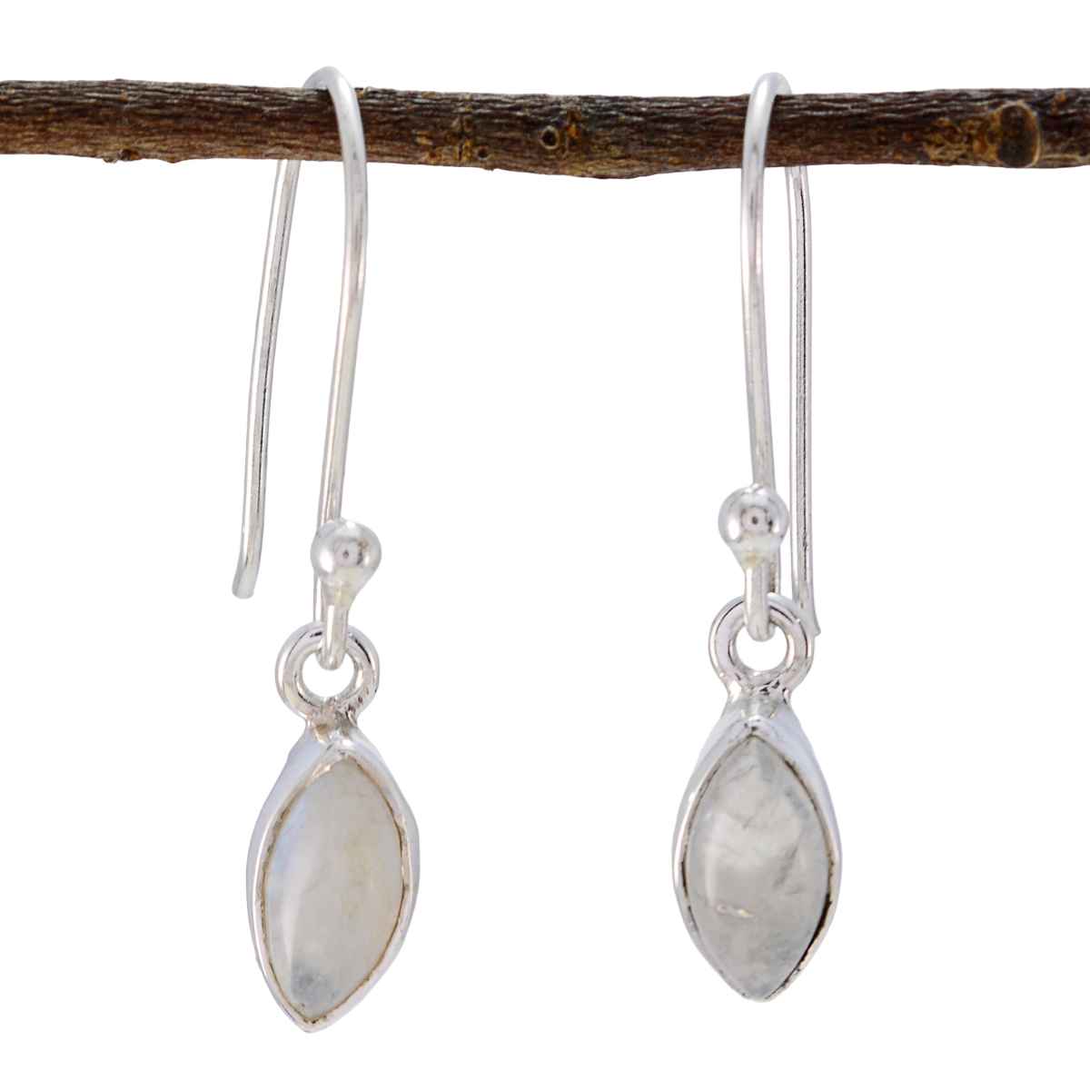 Rainbow-Moonstone-Italian-Valentina-multiple-Dangle-White-Silver-Earring メイン画像