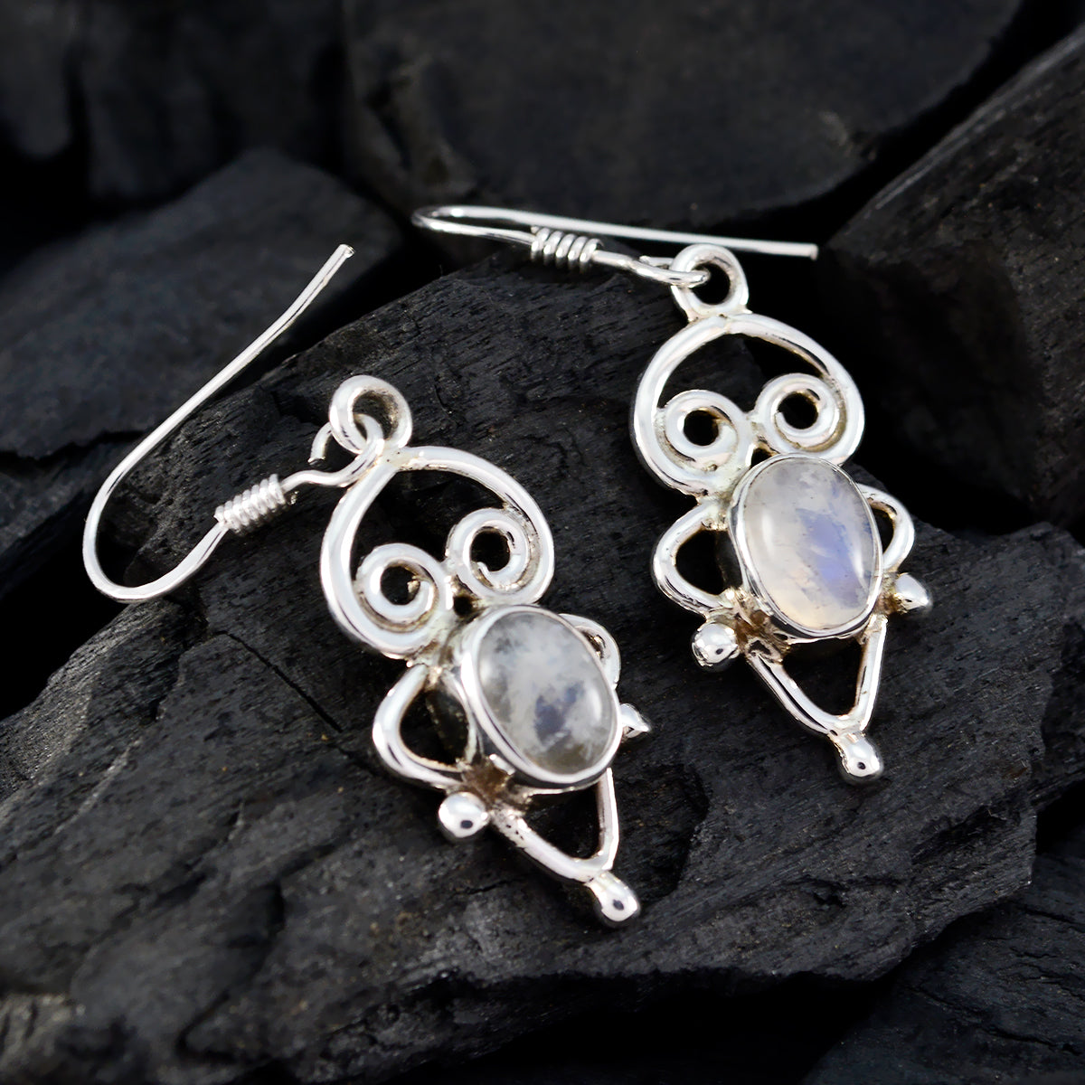 Rainbow-Moonstone-Russian-Dayana-multiple-Dangle-White-Silver-Earring