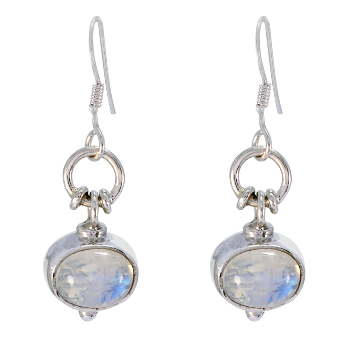 Rainbow-Moonstone-Moroccan-Elena-multiple-Dangle-White-925-Sterling-Silver-Earring Hoofdafbeelding