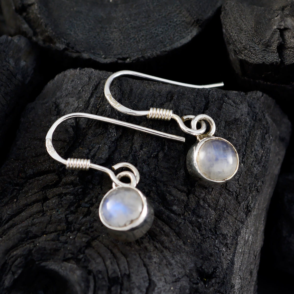 Rainbow-Moonstone-Korean-Gabriela-multiple-Dangle-White-Sterling-Silver-Earring