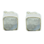 Rainbow-Moonstone-French-Lourdes-Solitaire-Stud-White-Sterling-Silver-Earring