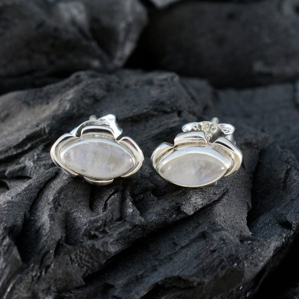Rainbow-Moonstone-African-Luisa-Solitaire-Stud-White-Silver-Earring