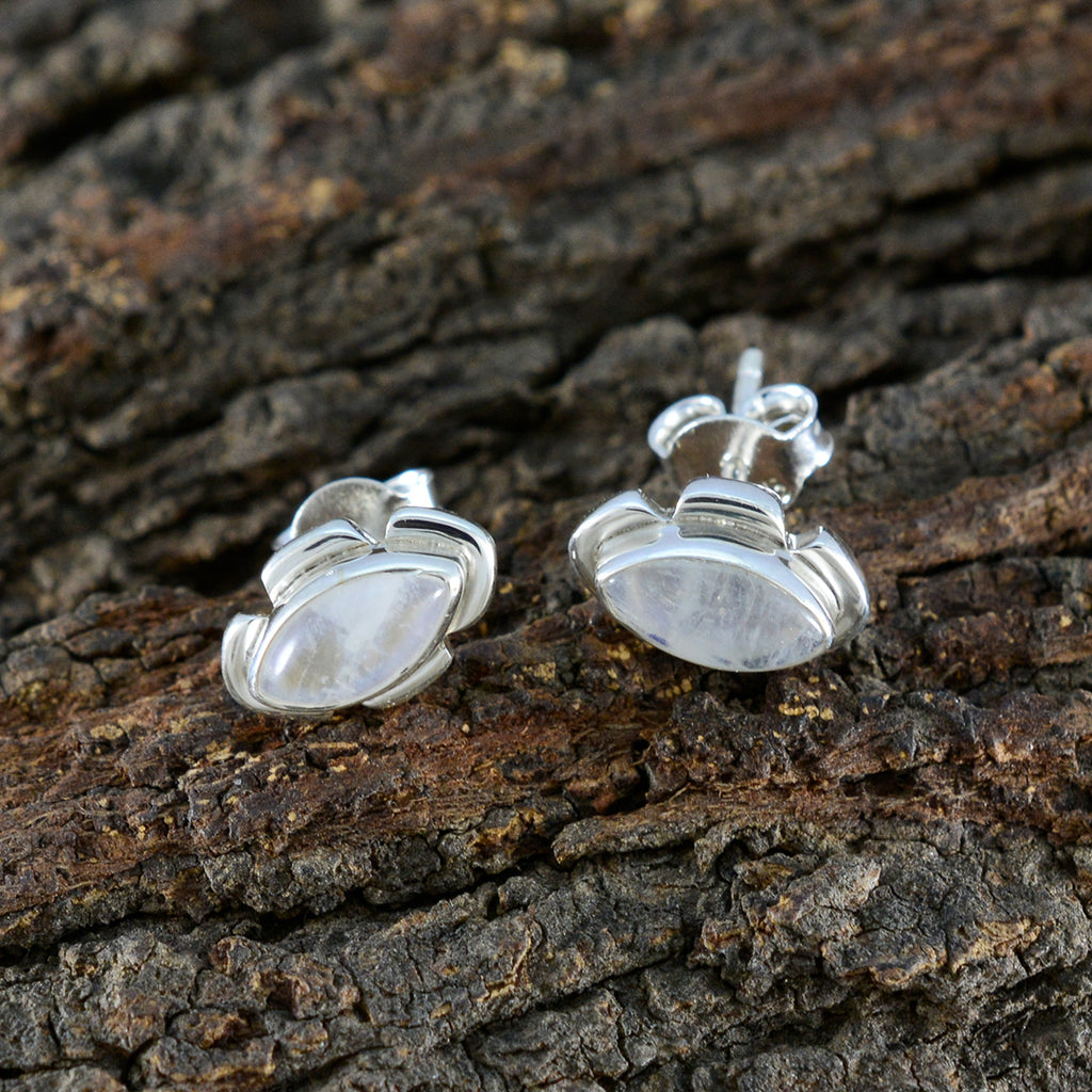 Rainbow-Moonstone-African-Luisa-Solitaire-Stud-White-Silver-Earring