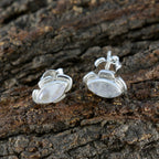 Rainbow-Moonstone-African-Luisa-Solitaire-Stud-White-Silver-Earring