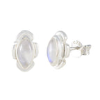 Rainbow-Moonstone-African-Luisa-Solitaire-Stud-White-Silver-Earring