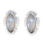 Rainbow-Moonstone-African-Luisa-Solitaire-Stud-White-Silver-Earring