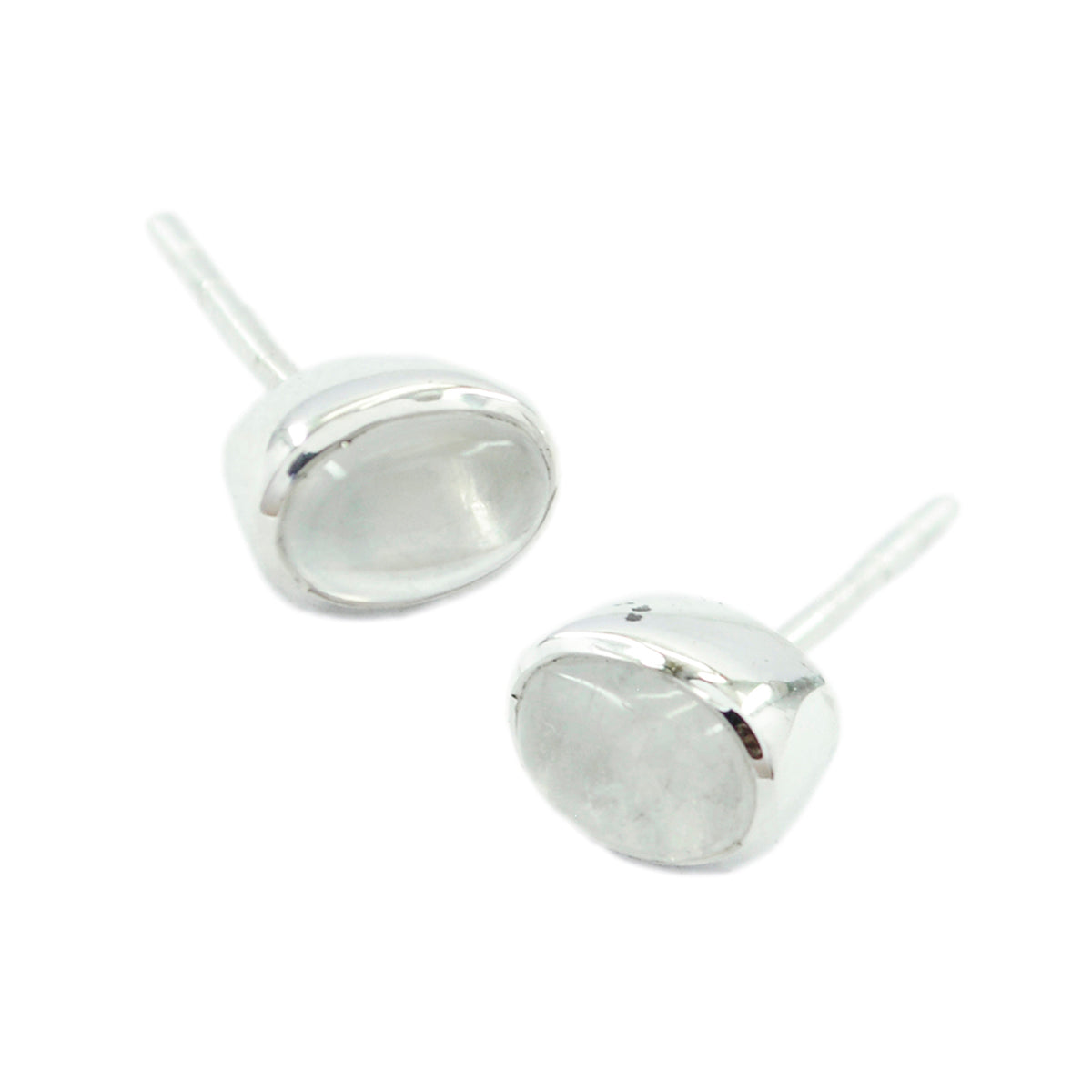 Rainbow-Moonstone-Turkish-Carla-Solitaire-Stud-White-925-Silver-Earring Imagen principal del producto