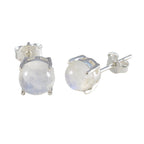 Rainbow-Moonstone-American-Lourdes-Solitaire-Stud-White-92.5-Silver-Earring