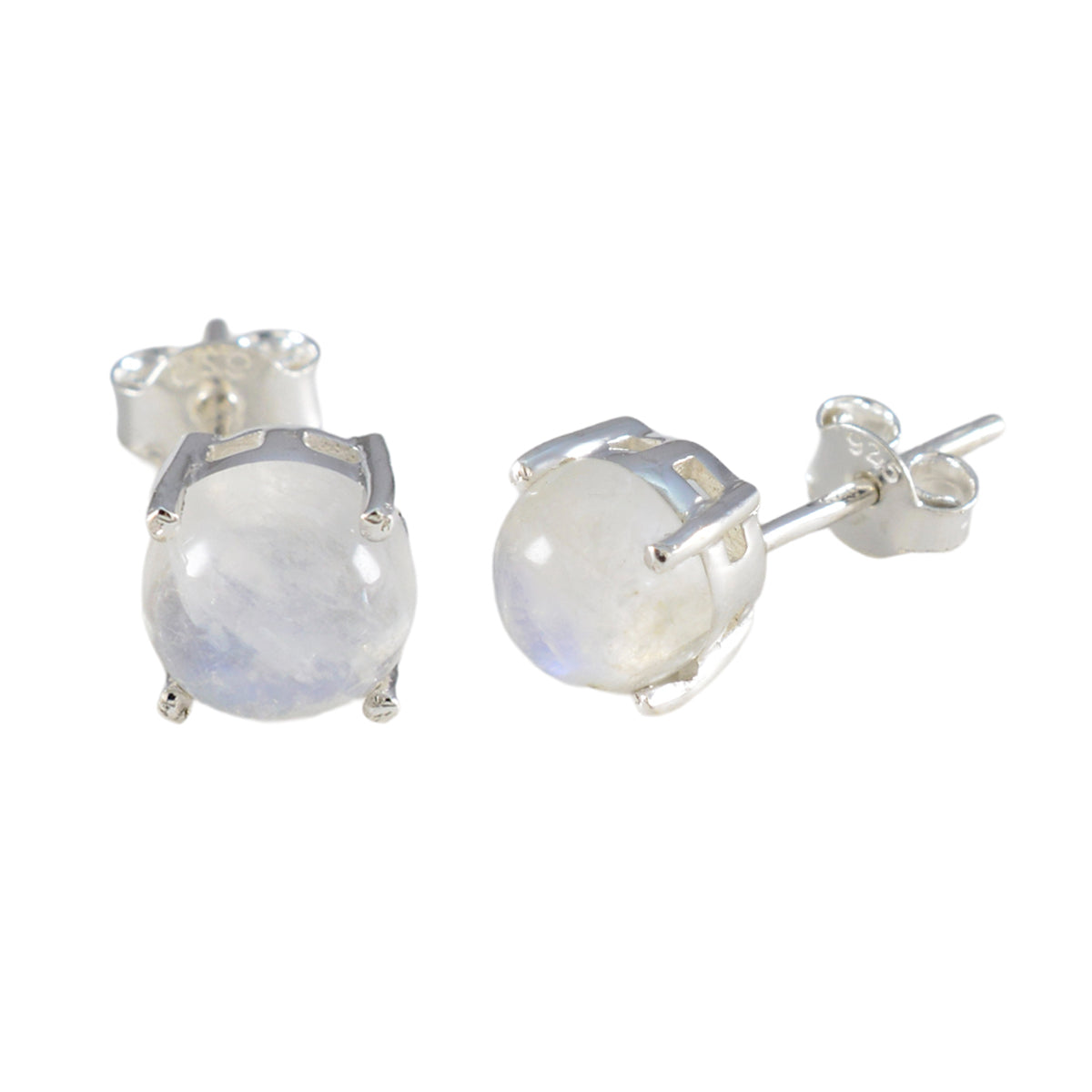 Rainbow-Moonstone-American-Lourdes-Solitaire-Stud-White-92.5-Silver-Earring