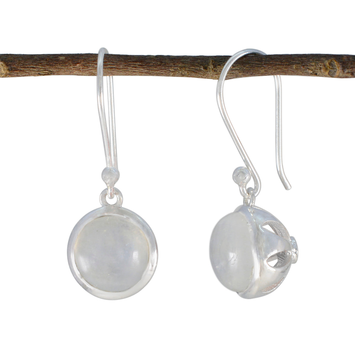 Rainbow-Moonstone-Latin-American-Claire-multiple-Dangle-White-925-Sterling-Silver-Earring Image principale du produit