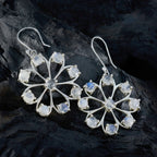 Regenbogen-Mondstein-Französische-Cecilia-mehrere-Ohrhänger-Weiß-925-Silber-Ohrring