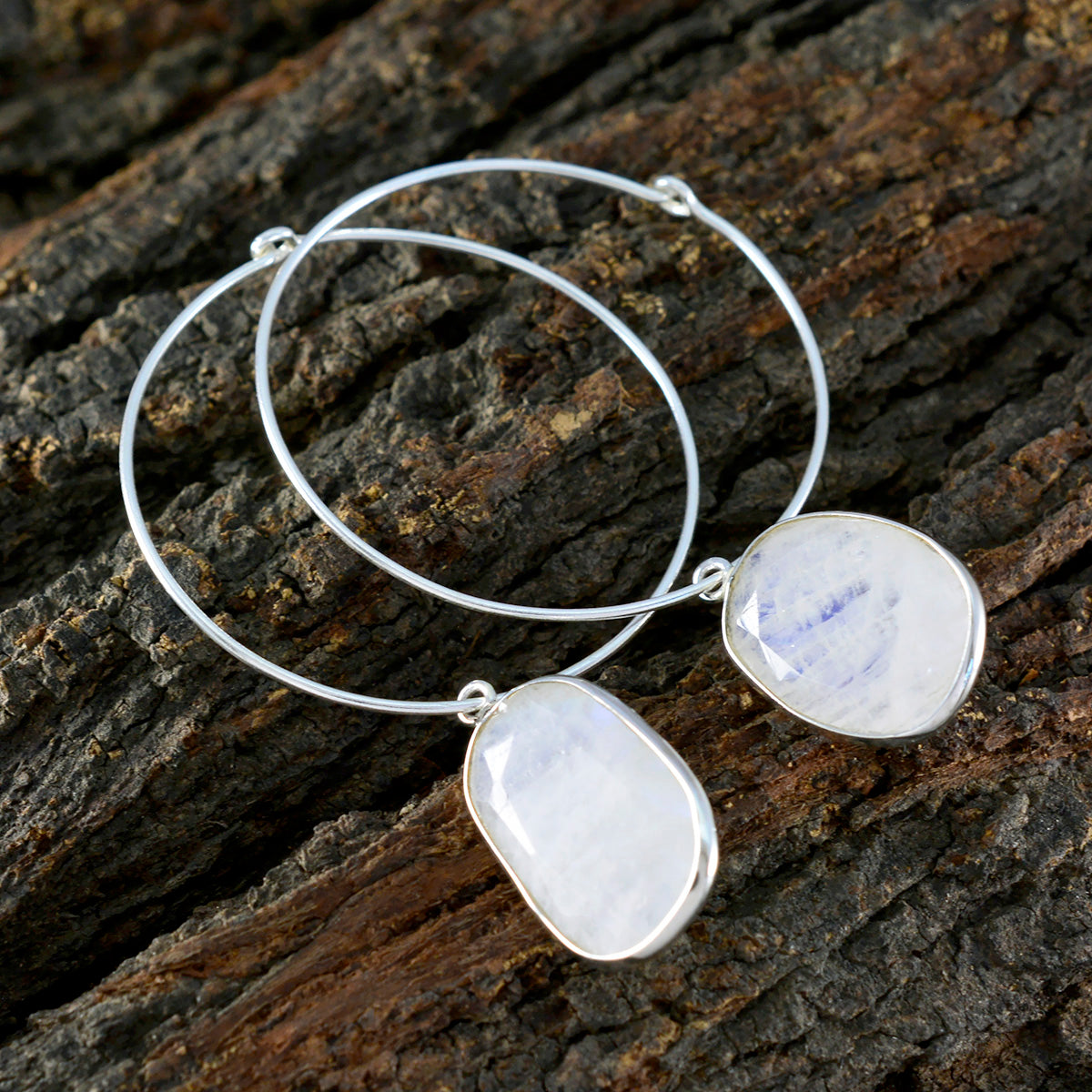 Rainbow-Moonstone-Middle-Eastern-Paula-multiple-Dangle-White-925-Sterling-Silver-Earring