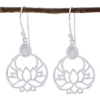 Rainbow-Moonstone-Latin-American-Rosa-Solitaire-Dangle-White-92.5-Silver-Earring