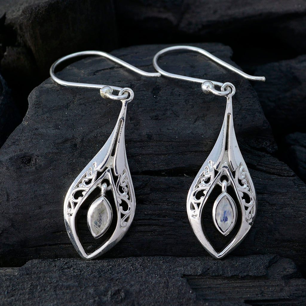 Rainbow-Moonstone-Russian-Valentina-Solitaire-Dangle-White-925-Sterling-Silver-Earring
