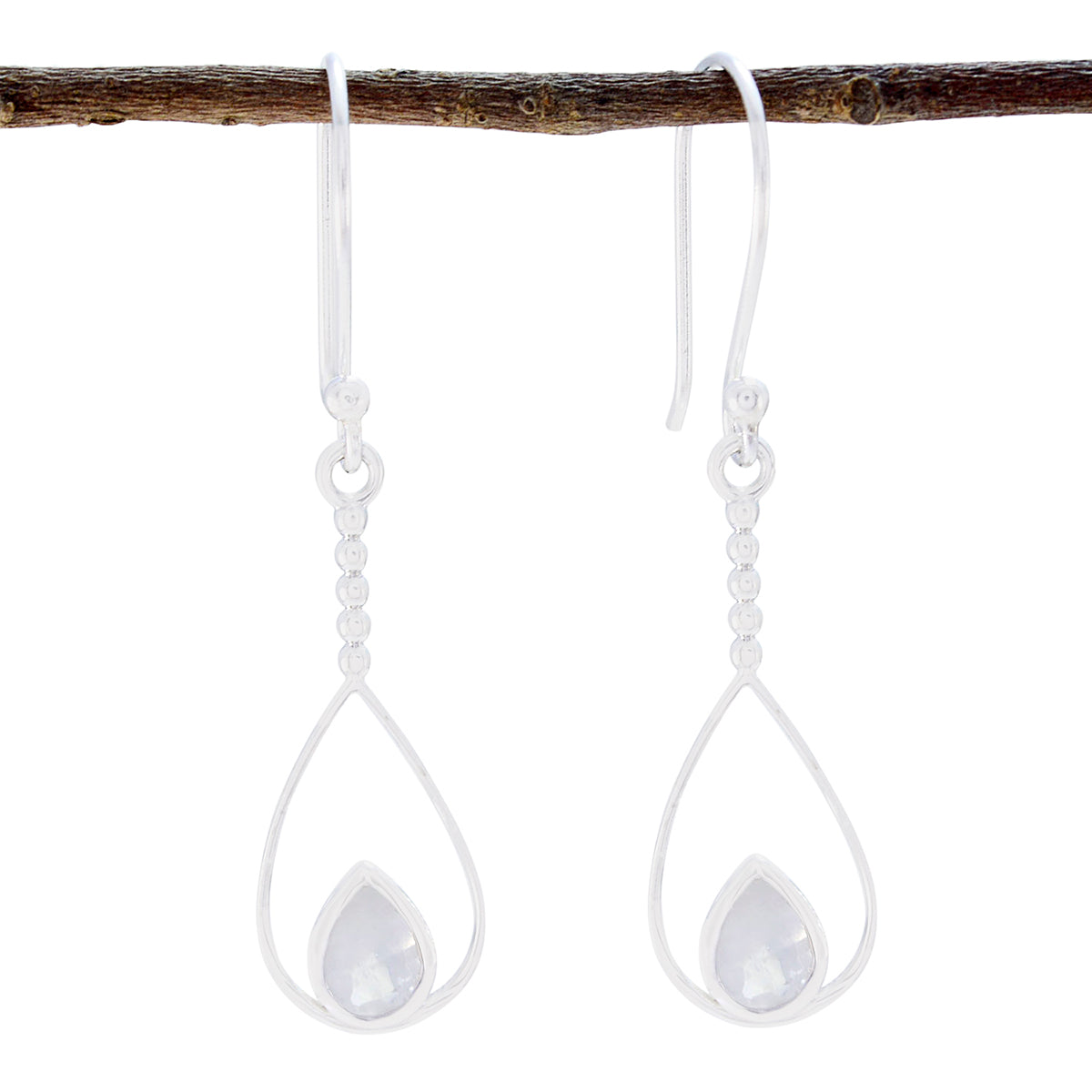 Rainbow-Moonstone-Moroccan-Victoria-Solitaire-Dangle-White-925-Silver-Earring