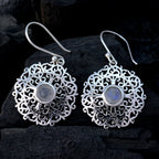 Rainbow-Moonstone-Latin-American-Mila-Solitaire-Dangle-White-92.5-Silver-Earring