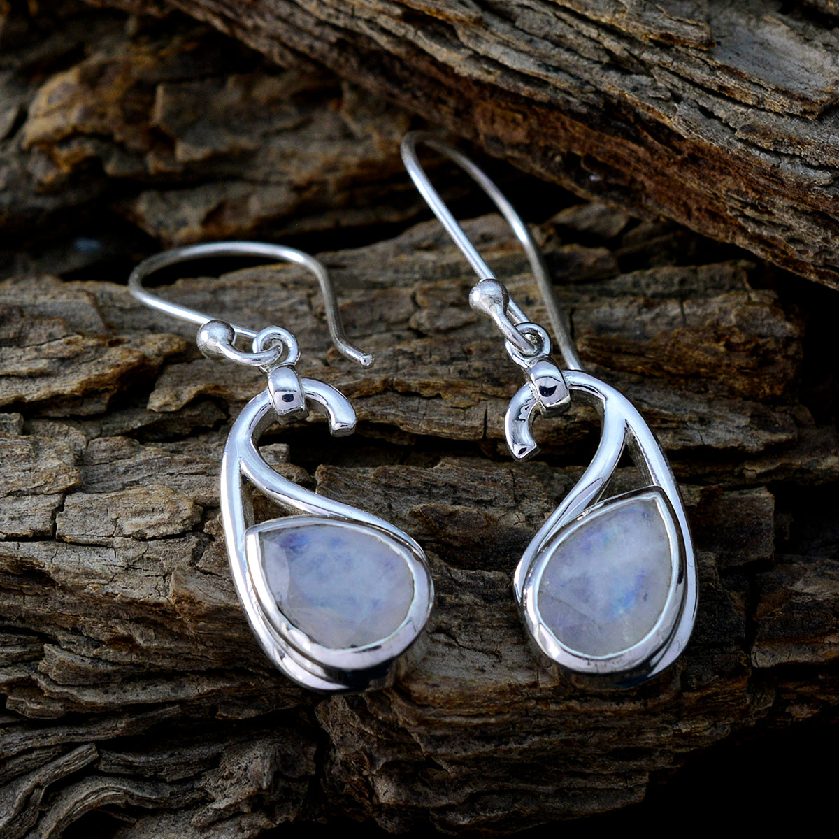 Rainbow-Moonstone-Korean-Addison-Solitaire-Dangle-White-Sterling-Silver-Earring