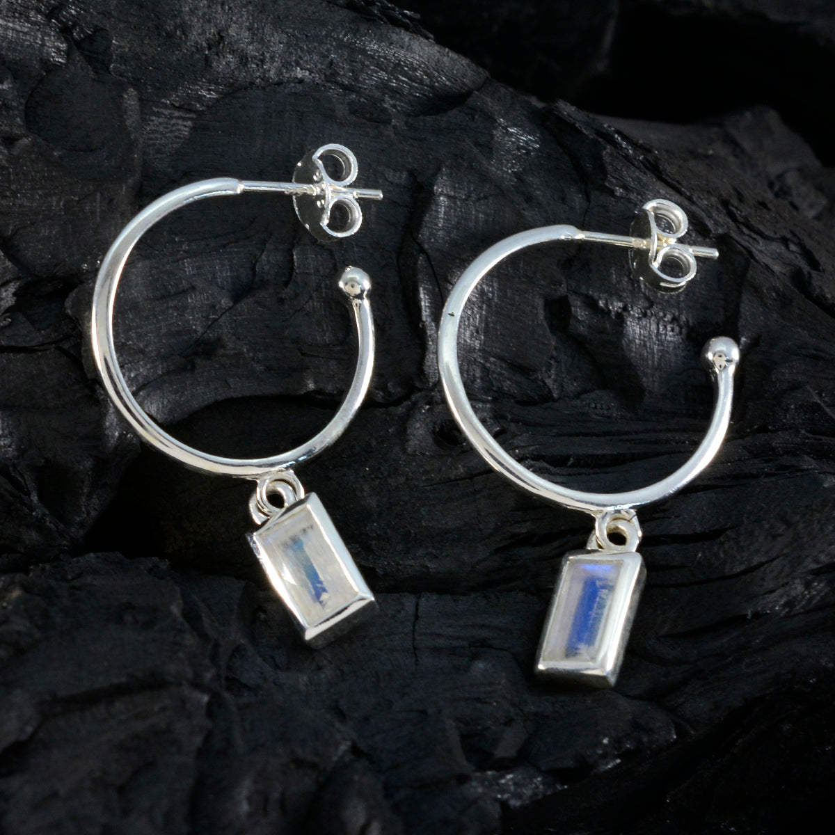 Rainbow-Moonstone-Spanish-Tereza-Solitaire-Dangle-White-92.5-Silver-Earring