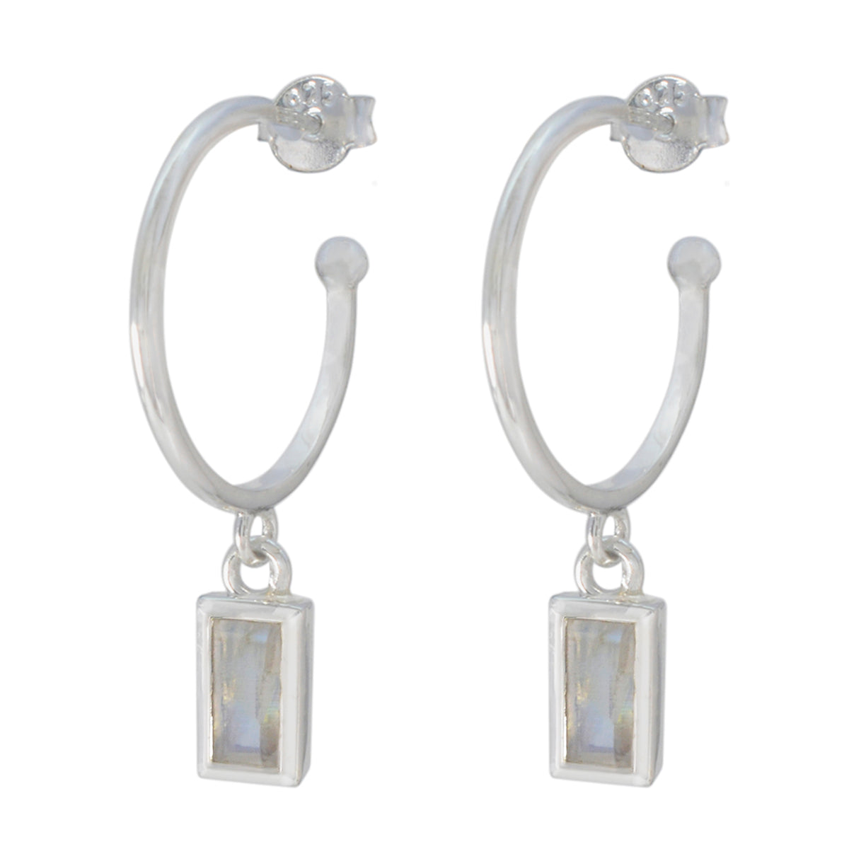 Rainbow-Moonstone-Spanish-Tereza-Solitaire-Dangle-White-92.5-Silver-Earring