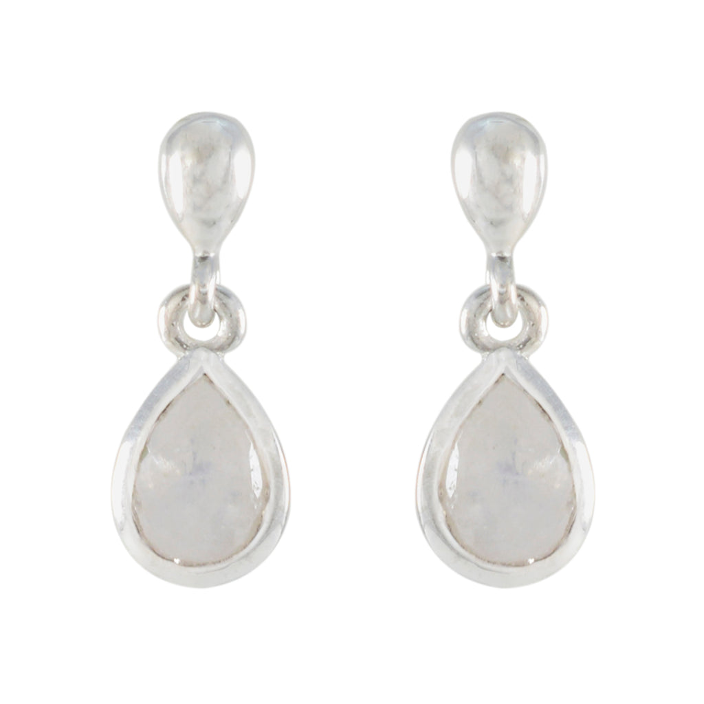 Rainbow-Moonstone-Korean-Chen-Solitaire-Stud-White-925-Silver-Earring