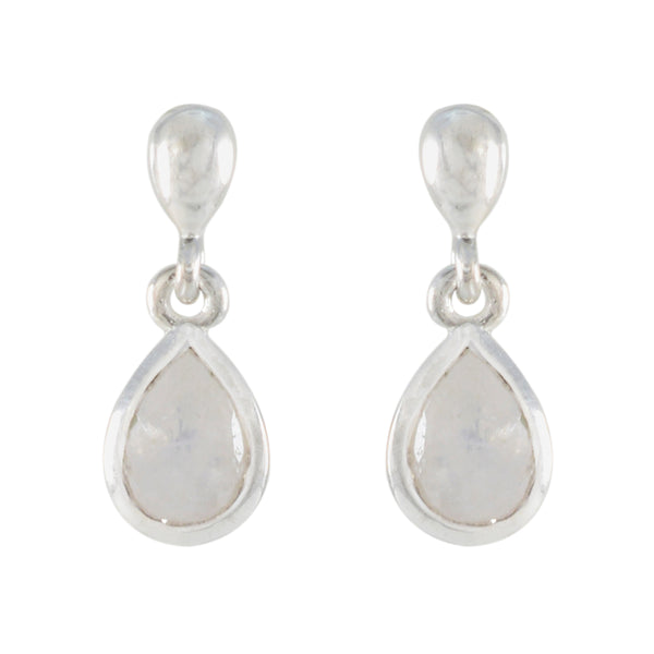 Rainbow-Moonstone-Korean-Chen-Solitaire-Stud-White-925-Silver-Earring