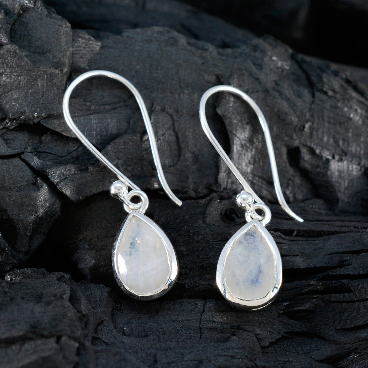 Rainbow-Moonstone-German-Hana-Solitaire-Dangle-White-925-Sterling-Silver-Earring