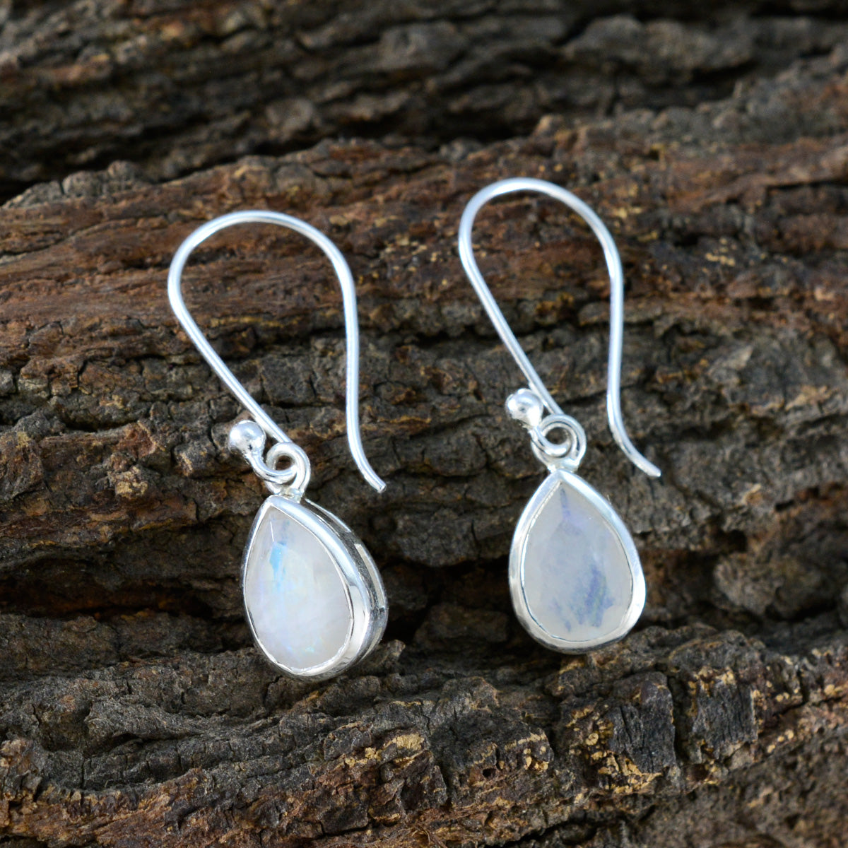 Rainbow-Moonstone-German-Hana-Solitaire-Dangle-White-925-Sterling-Silver-Earring