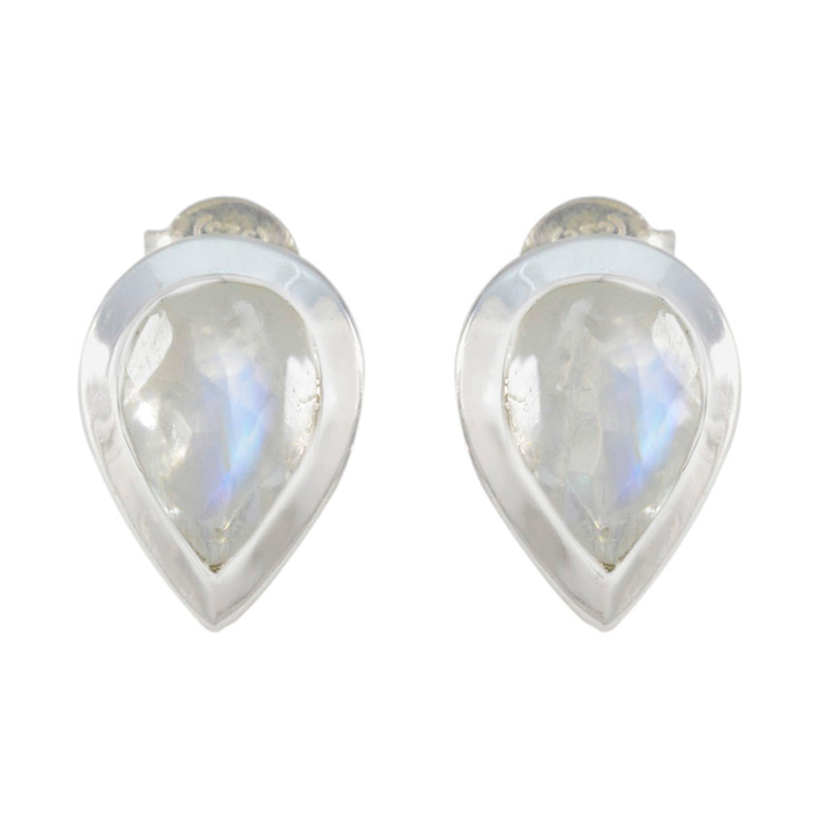 Rainbow-Moonstone-Egyptian-Antonia-Solitaire-Stud-White-Silver-Earring