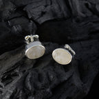 Rainbow-Moonstone-Moroccan-Bianca-Solitaire-Stud-White-925-Sterling-Silver-Earring