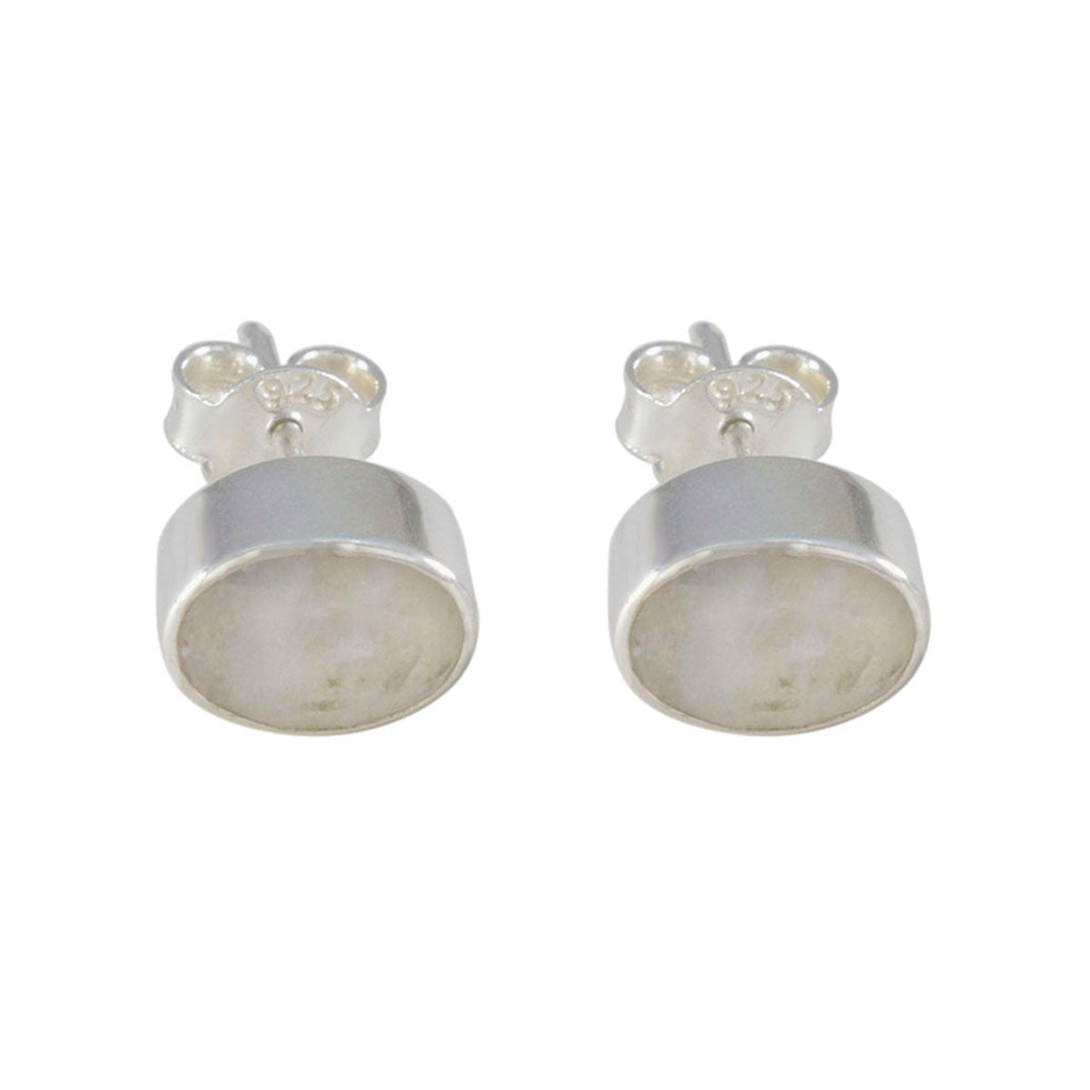 Rainbow-Moonstone-Moroccan-Bianca-Solitaire-Stud-White-925-Sterling-Silver-Earring