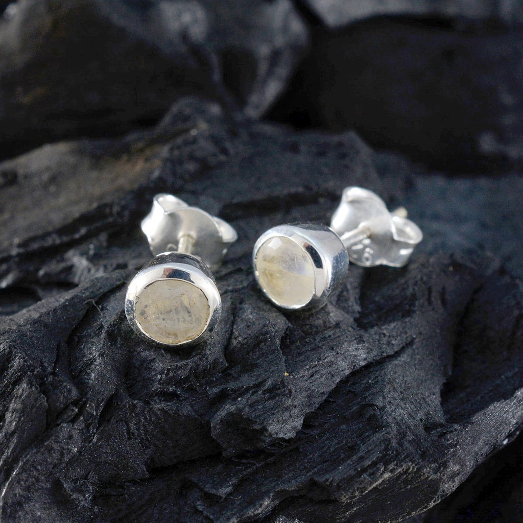 Rainbow-Moonstone-Italian-Clara-Solitaire-Stud-White-925-Silver-Earring