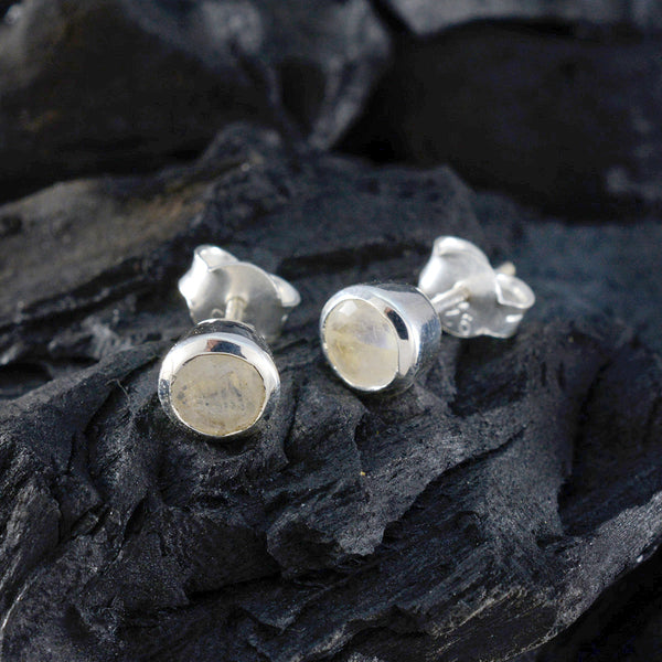 Rainbow-Moonstone-Italian-Clara-Solitaire-Stud-White-925-Silver-Earring