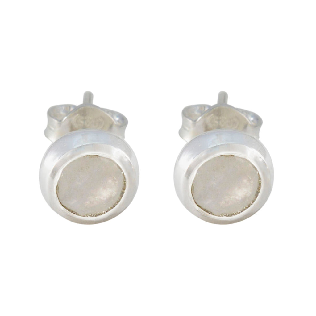 Rainbow-Moonstone-Latin-American-Ellie-Solitaire-Stud-White-Silver-Earring