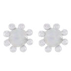 Rainbow-Moonstone-Italian-Isabella-Solitaire-Stud-White-925-Sterling-Silver-Earring
