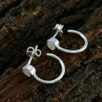 Rainbow-Moonstone-Egyptian-Ivy-Solitaire-Stud-White-925-Silver-Earring